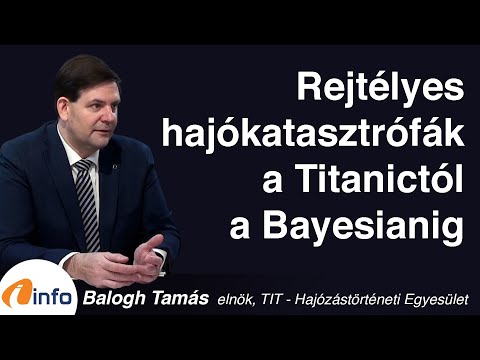 Rejtélyes hajókatasztrófák a Titanictól a Bayesianig. Balogh Tamás, Inforádió, Aréna