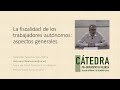 Image of the cover of the video;La fiscalidad de los autónomos aspectos generales
